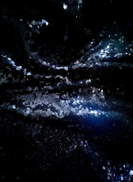 Navy Blue Sequins
