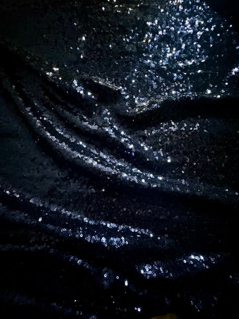 Navy Blue Sequins