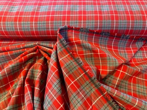 Wool Poly Check Tartan