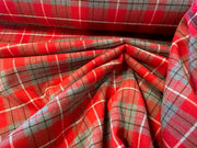 Wool Poly Check Tartan