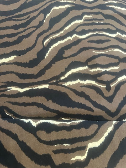 Viscose Brown Tiger Print
