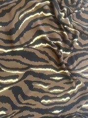 Viscose Brown Tiger Print