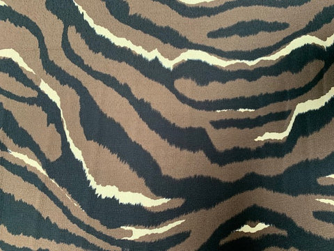Tiger print viscose