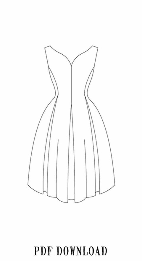 Rose Dress A4 & Letter PDF
